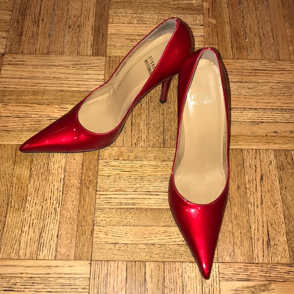 🔥Stuart Weitzman Red🔥Heels size 6.5! Must have! - Picture 1 of 11